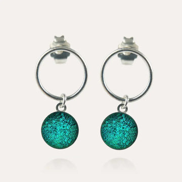 Boucles d'oreilles femme perle en verre