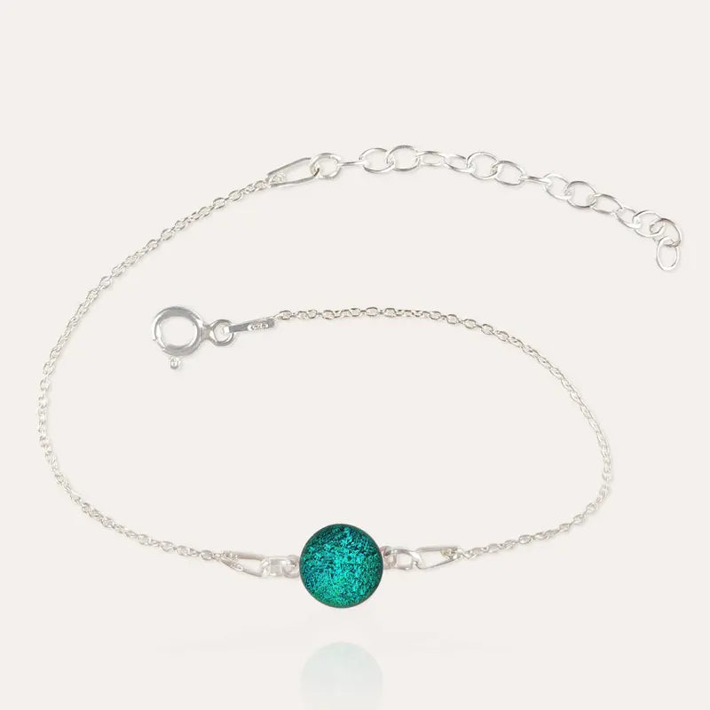 Bracelet pour femme en argent 925 vert emeria