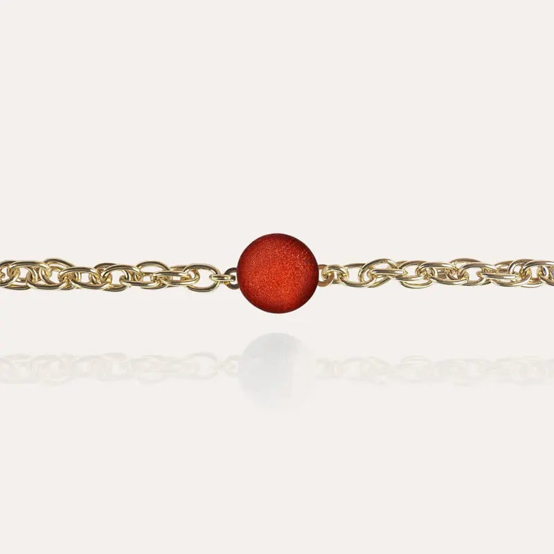 Bracelet songe bijoux en or rouge flambesia