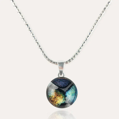 Collier femme argent pas cher, multicolore elumina