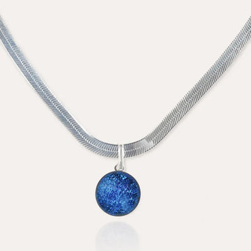 Collier harmonie fin bleu lagonia