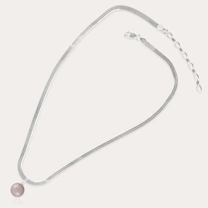 Collier harmonie gros colliers originaux en argent 925 rose roselite