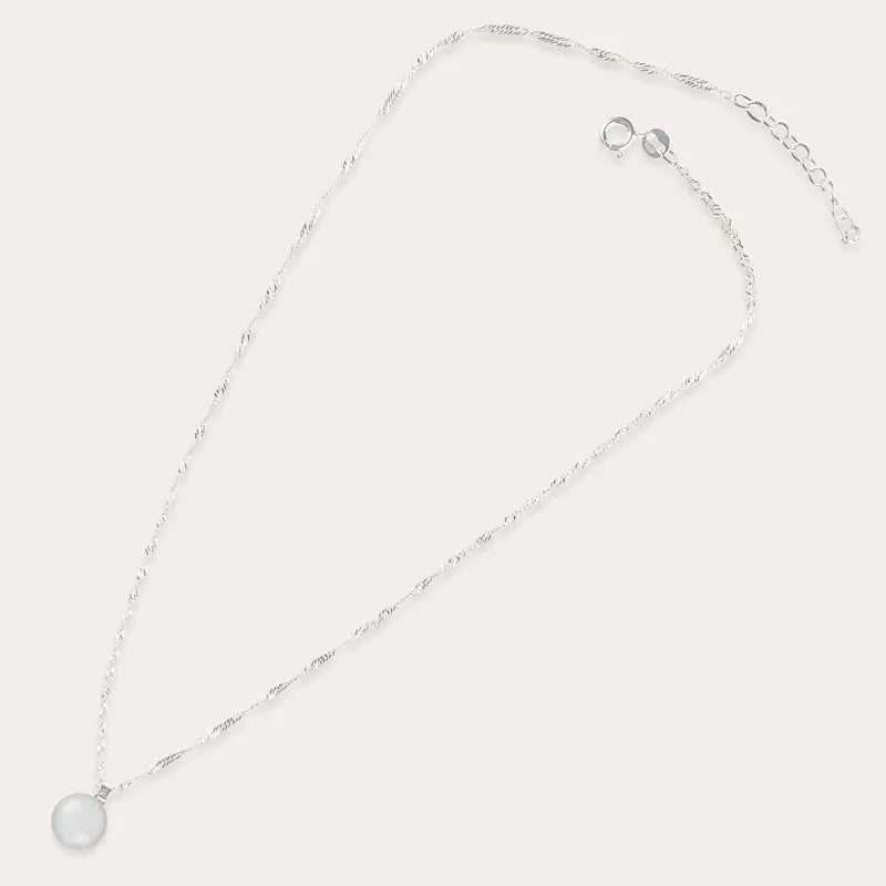 Collier pour femme chaîne en argent 925 blanc lumine