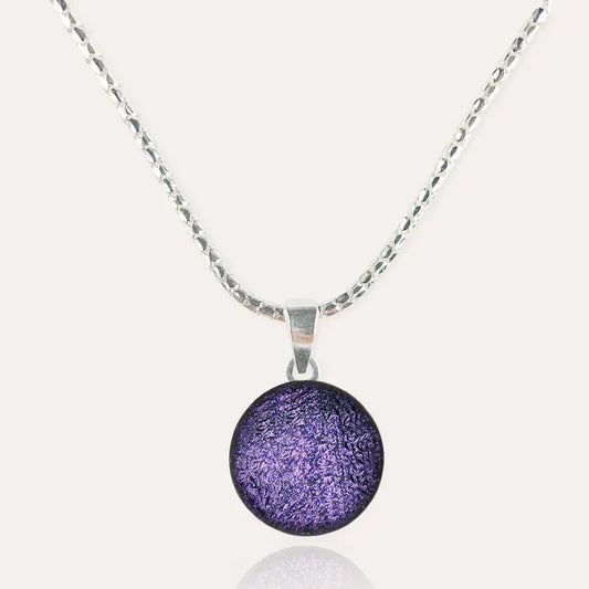 Collier raffiné fin violet lilalune