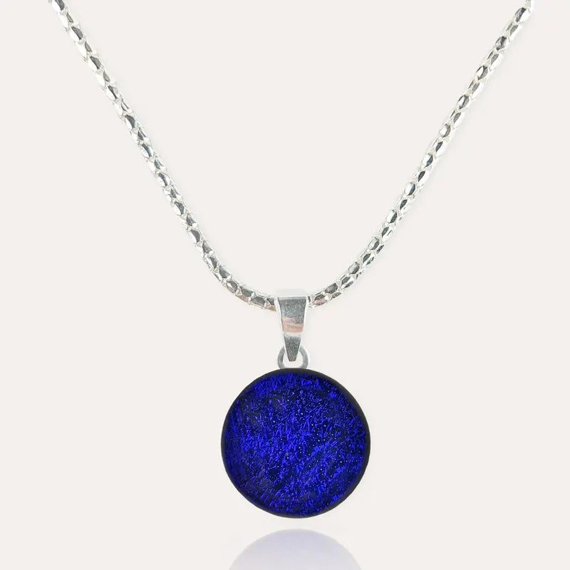 Collier raffine torsade bleu nocturnelle