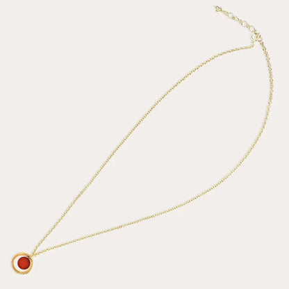 Collier royal bijoux colliers doré rouge flambesia