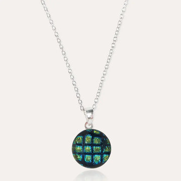 Collier simple plat vert charmella